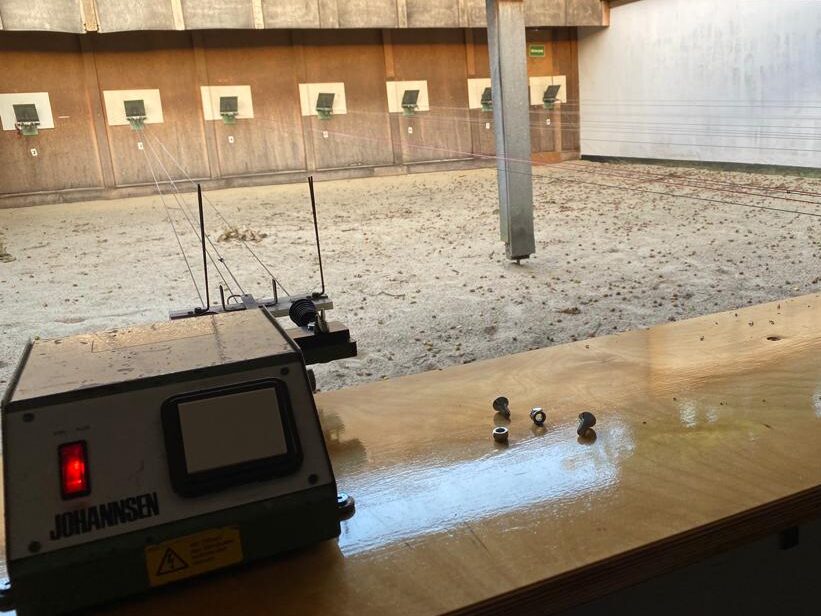 Luftdruckwaffen Stand Nahaufnahme